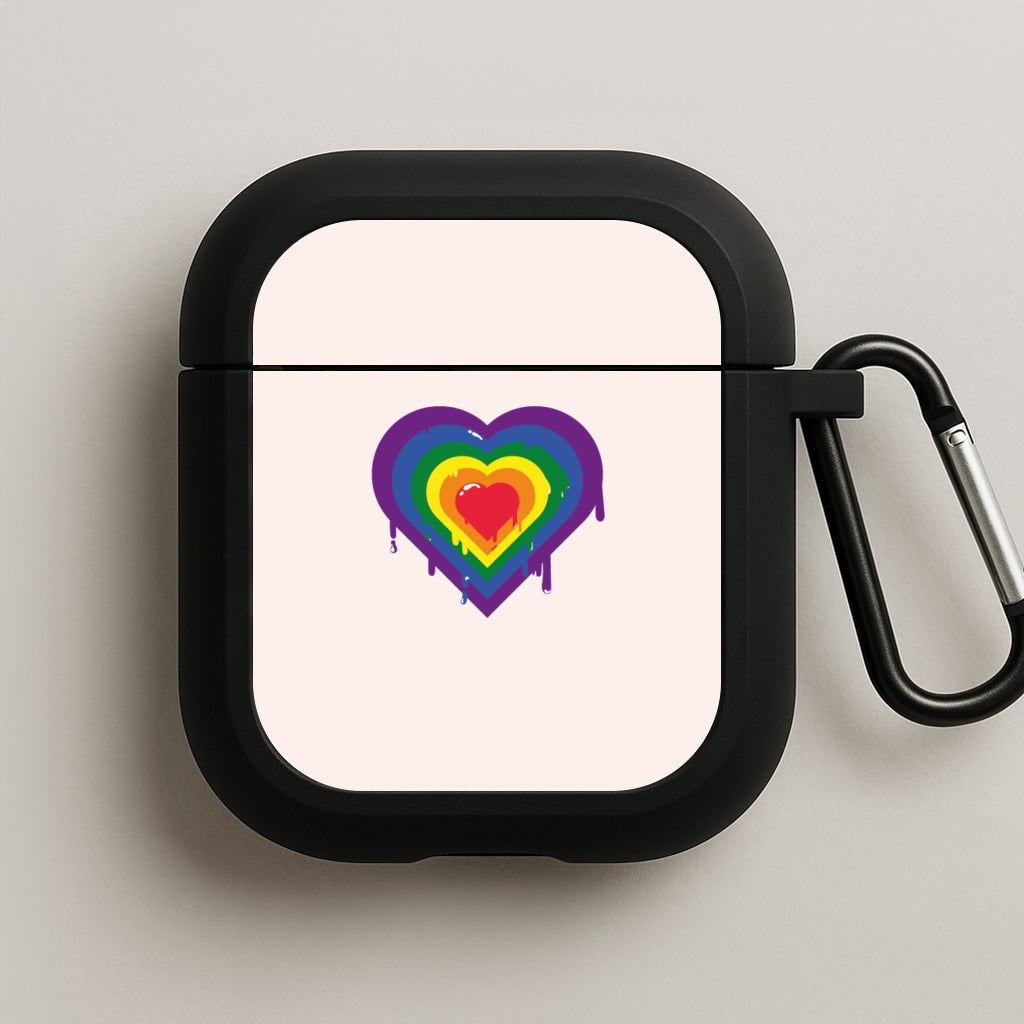 Dripped heart - Pride AirPods Case