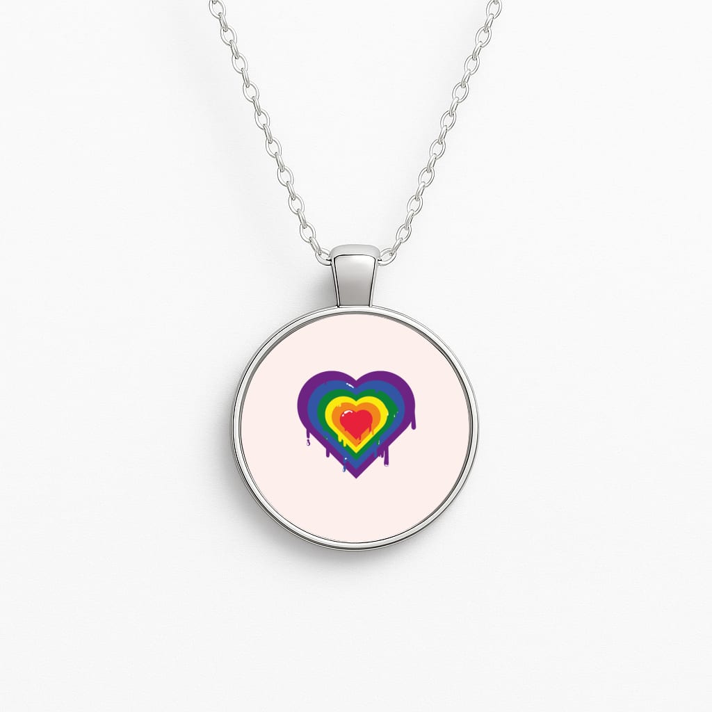 Dripped heart - Pride Necklace