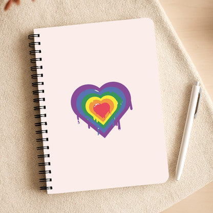 Dripped heart - Pride Notepad