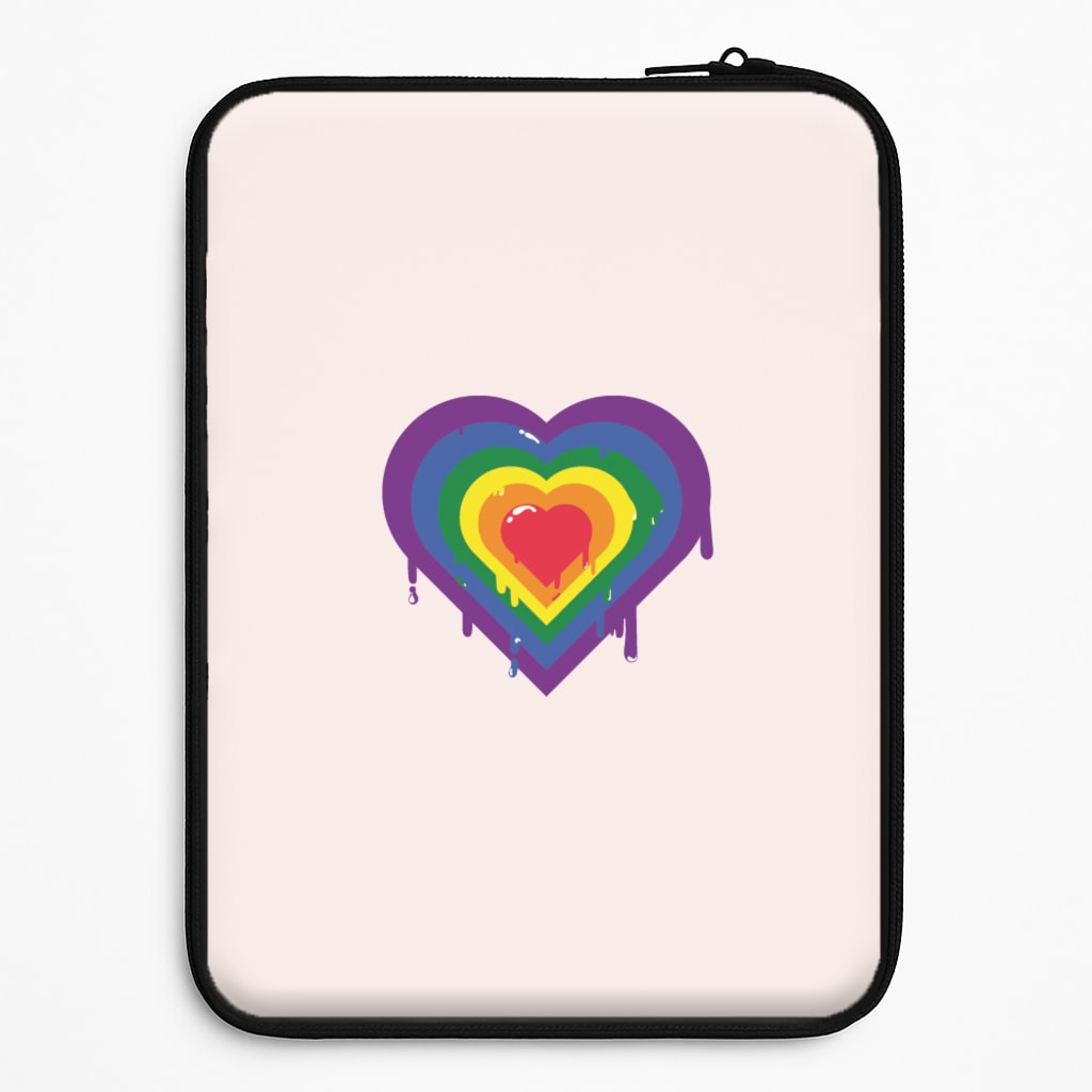 Dripped heart - Pride Laptop Sleeve