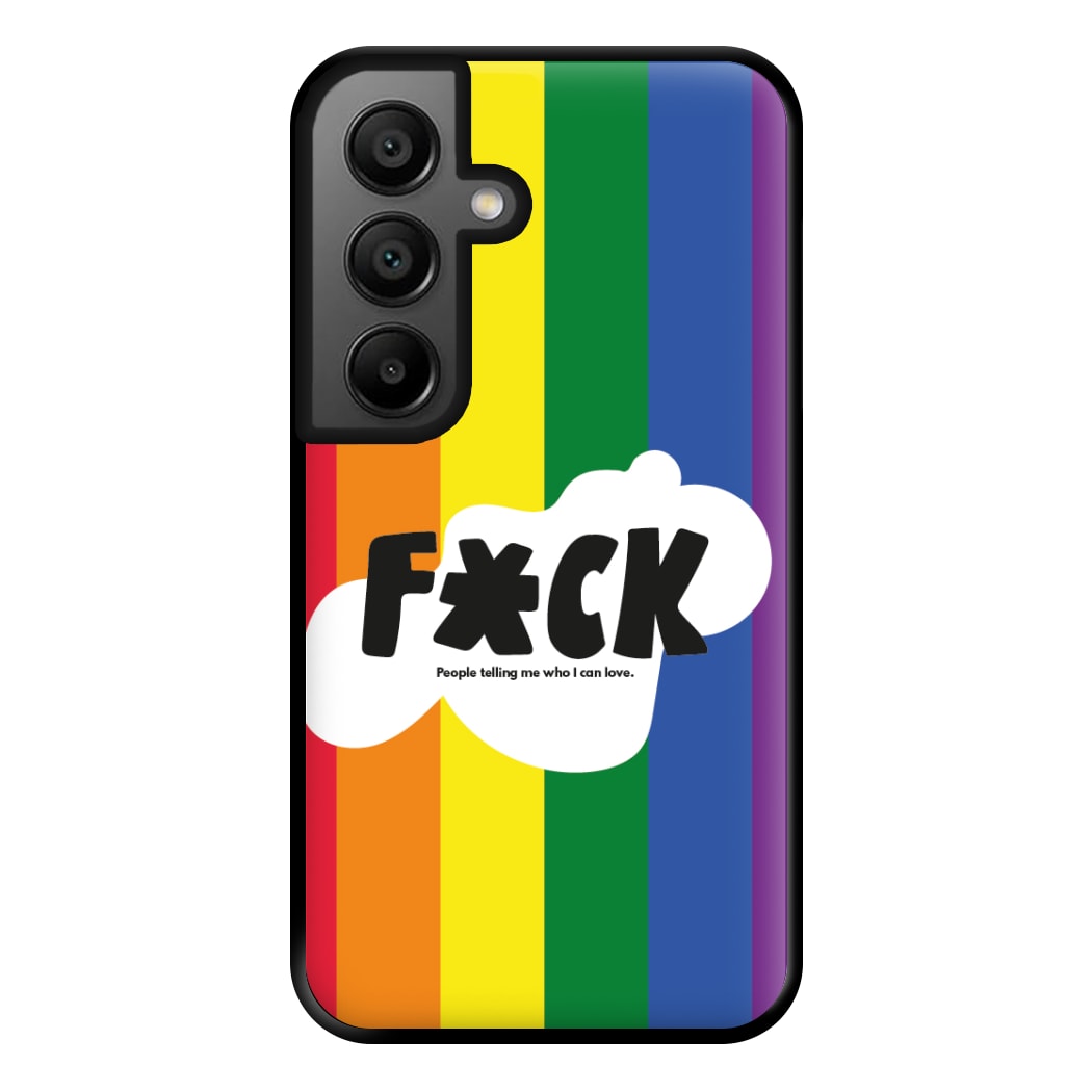 F'ck people telling me who i can love - Pride Phone Case for Google Pixel 8