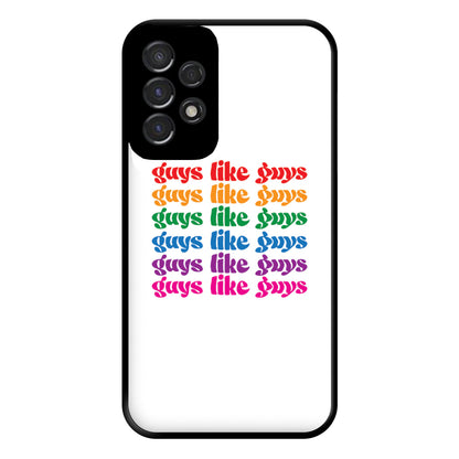 Guys like guys - Pride Phone Case for Galaxy A53