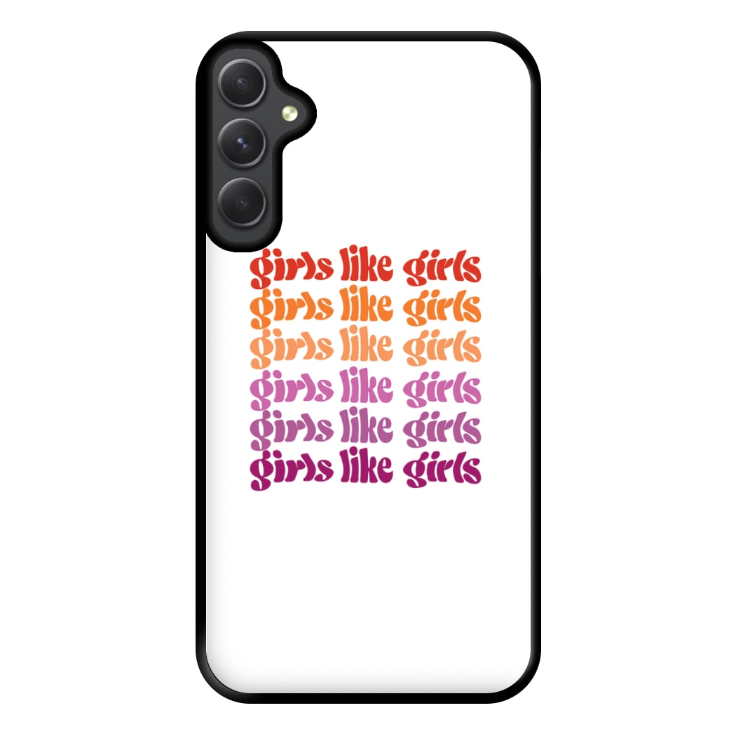 Girls like girls - Pride Phone Case for Galaxy A34