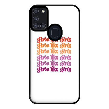 Girls like girls - Pride Phone Case for Galaxy A21s