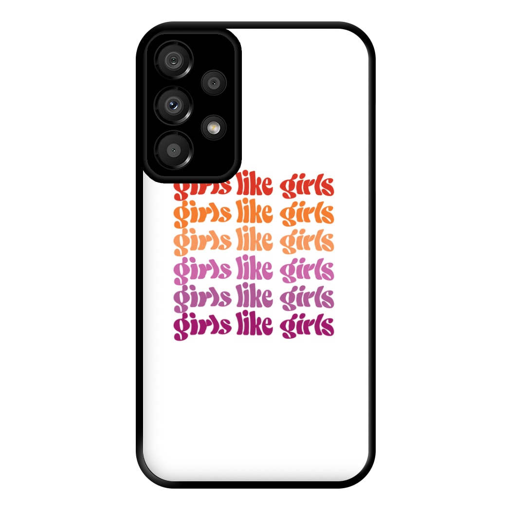 Girls like girls - Pride Phone Case for Galaxy A33