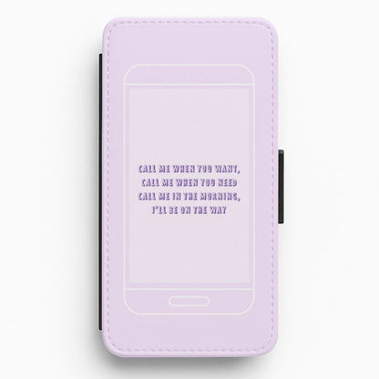 Call Me When You Want - Lil Nas X Flip / Wallet Phone Case