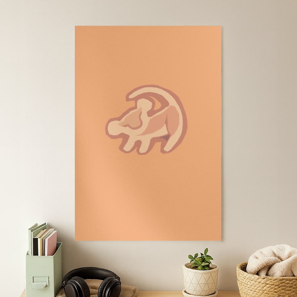 Baby Simba Icon Poster