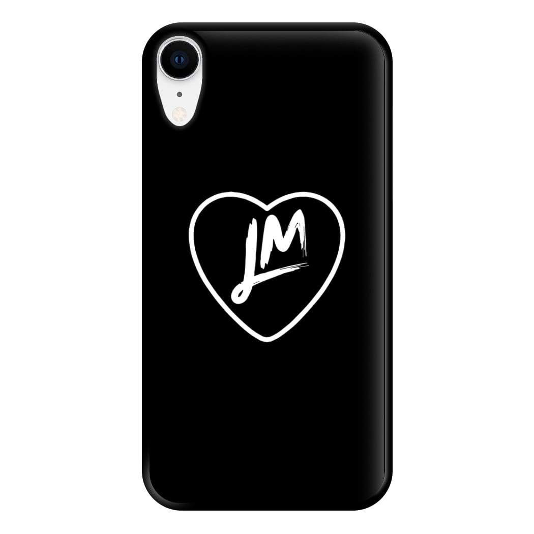 Little Mix Heart Phone Case - Black for iPhone XR