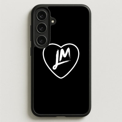 Little Mix Heart Phone Case - Black for Galaxy S25FE