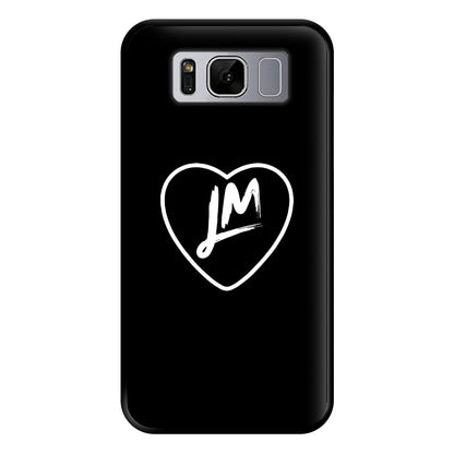 Little Mix Heart Phone Case - Black for Galaxy S8 Plus