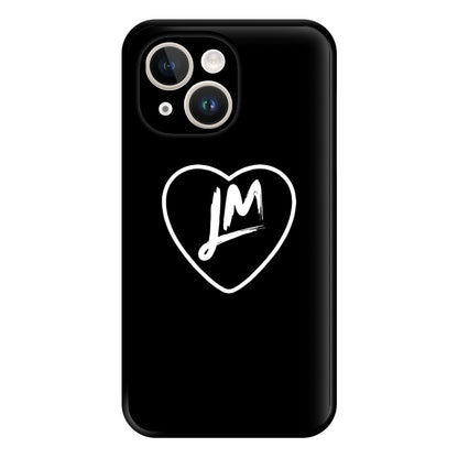 Little Mix Heart Phone Case - Black for iPhone 14 Plus