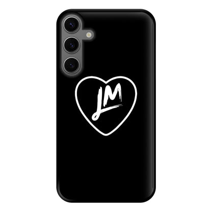 Little Mix Heart Phone Case - Black for Galaxy S23FE