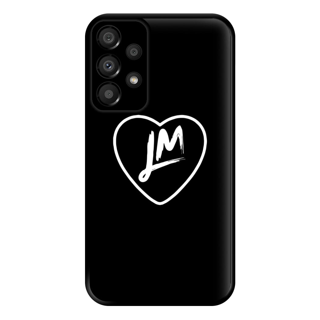 Little Mix Heart Phone Case - Black for Galaxy A33