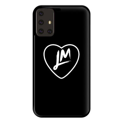 Little Mix Heart Phone Case - Black for Galaxy A71