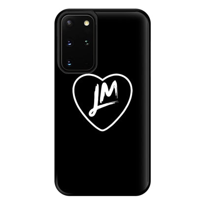 Little Mix Heart Phone Case - Black for Galaxy S20 Plus