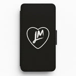 Little Mix Heart Flip / Wallet Phone Case - Black