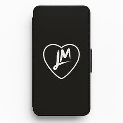 Little Mix Heart Flip / Wallet Phone Case - Black