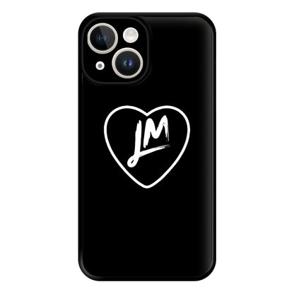 Little Mix Heart Phone Case - Black for iPhone 14