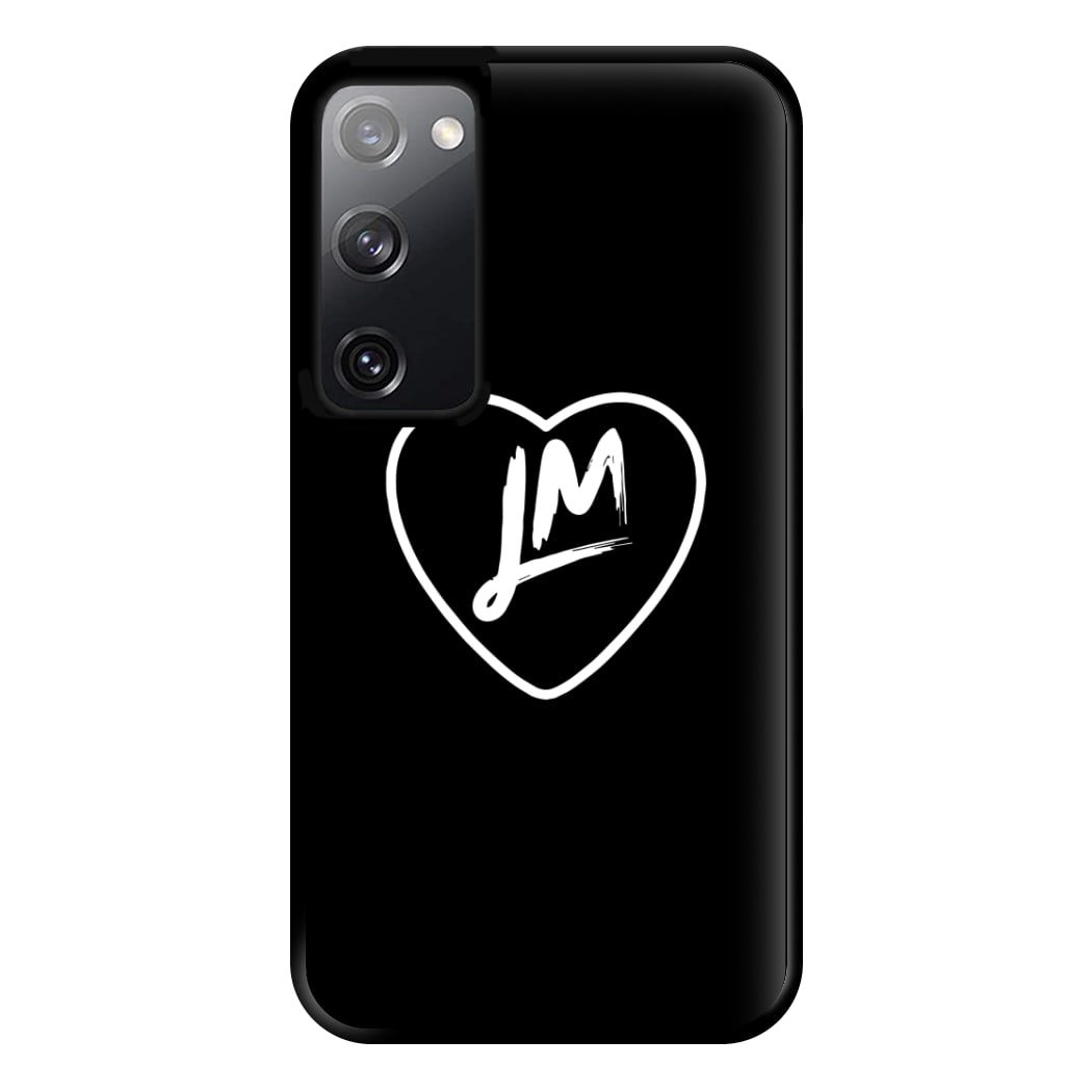 Little Mix Heart Phone Case - Black for Galaxy S20