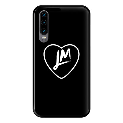 Little Mix Heart Phone Case - Black for Huawei P30