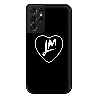 Little Mix Heart Phone Case - Black for Galaxy S21 Ultra