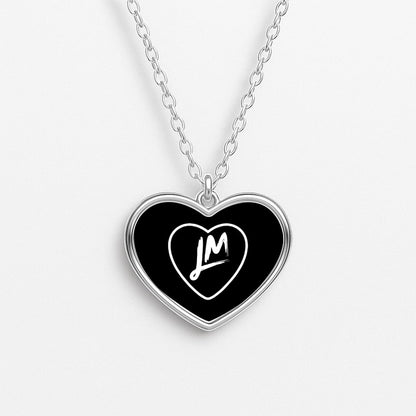Little Mix Heart Necklace - Black