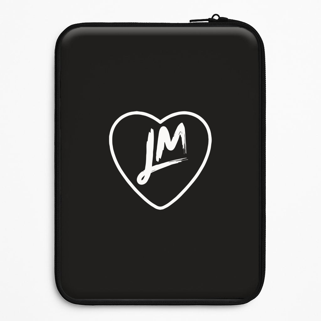 Little Mix Heart Laptop Sleeve - Black