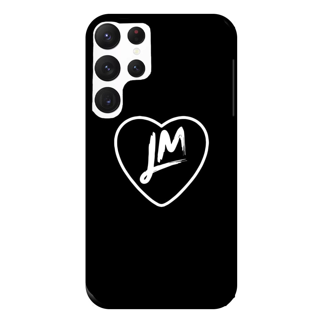 Little Mix Heart Phone Case - Black for Galaxy S22 Ultra