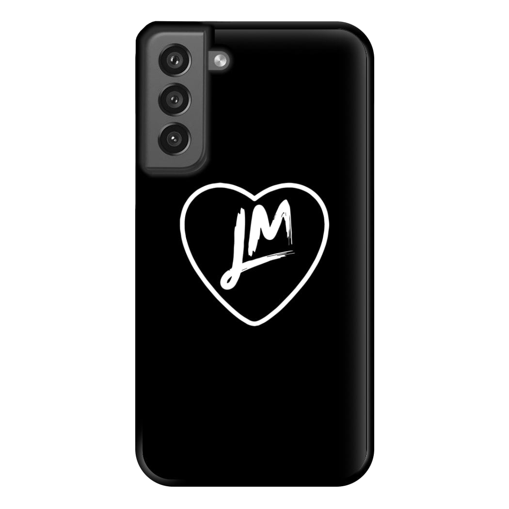 Little Mix Heart Phone Case - Black for Galaxy S21FE