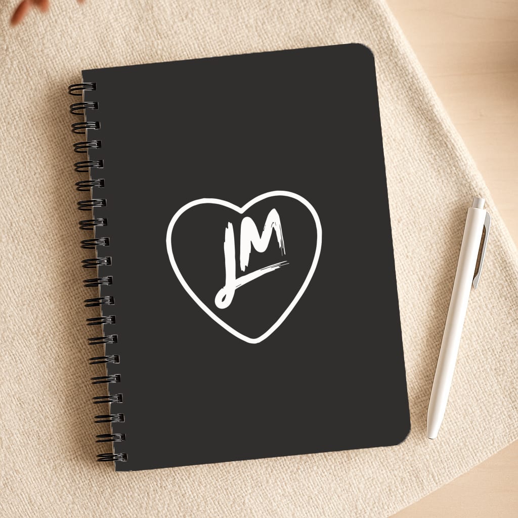 Little Mix Heart Notepad - Black