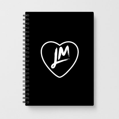 Little Mix Heart Notebook - Black - Fun Cases