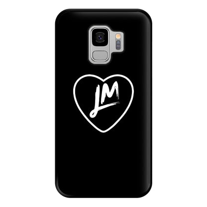 Little Mix Heart Phone Case - Black for Galaxy S9 Plus