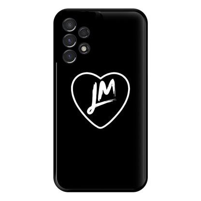 Little Mix Heart Phone Case - Black for Galaxy A53