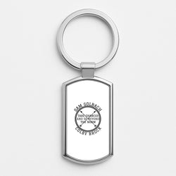 S & C Silver Keyring
