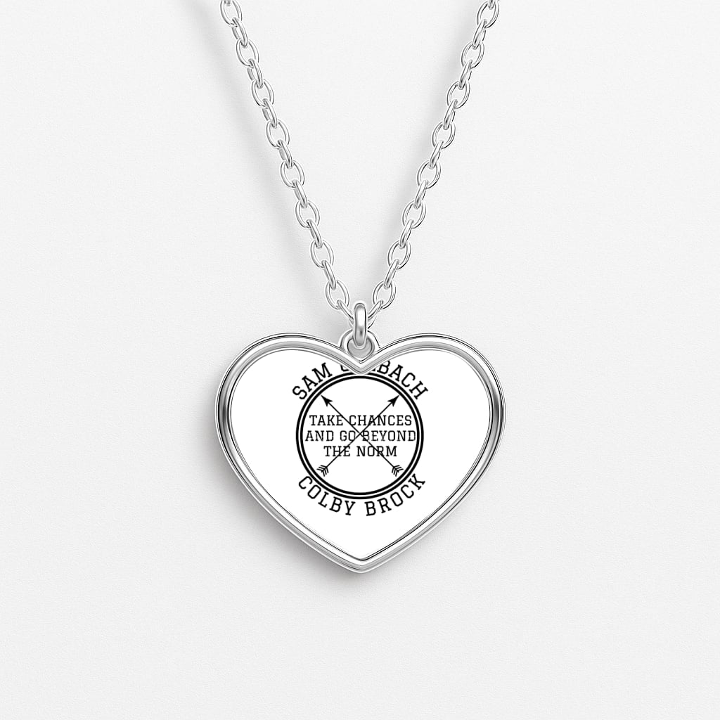 S & C Heart Necklace