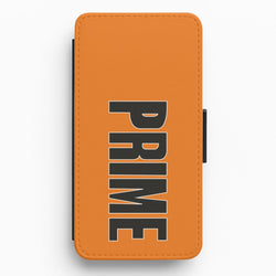 Prime - Orange Flip / Wallet Phone Case