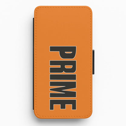 Prime - Orange Flip / Wallet Phone Case