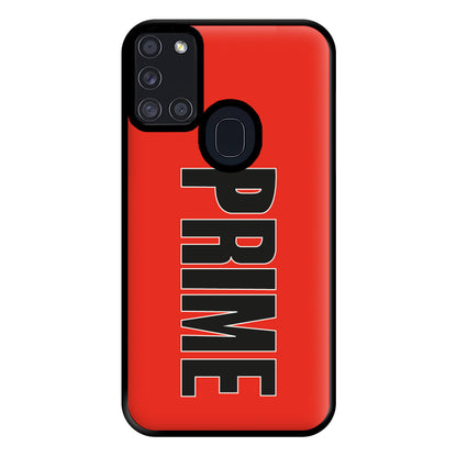 Prime - Red Phone Case for Galaxy A21s