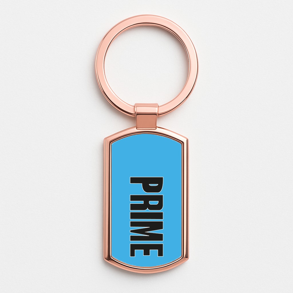 Prime - Blue Rose Gold Keyring