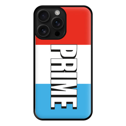 Prime - White And Red Phone Case for iPhone 16 Pro Max