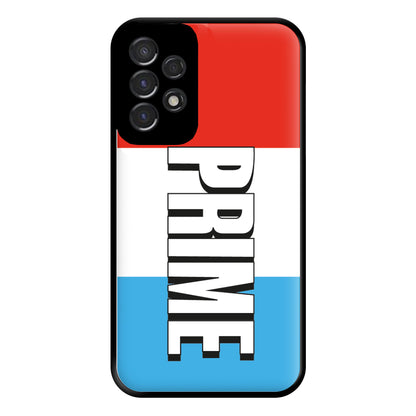 Prime - White And Red Phone Case for Galaxy A53