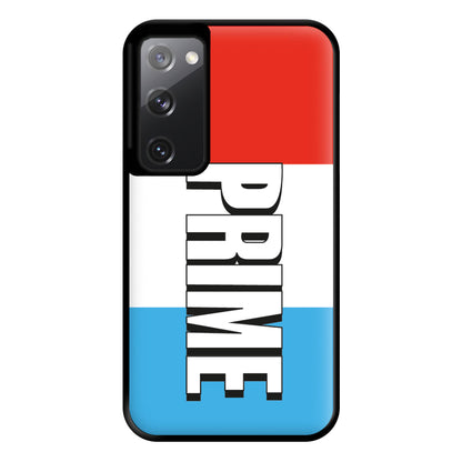 Prime - White And Red Phone Case for Galaxy S20FE