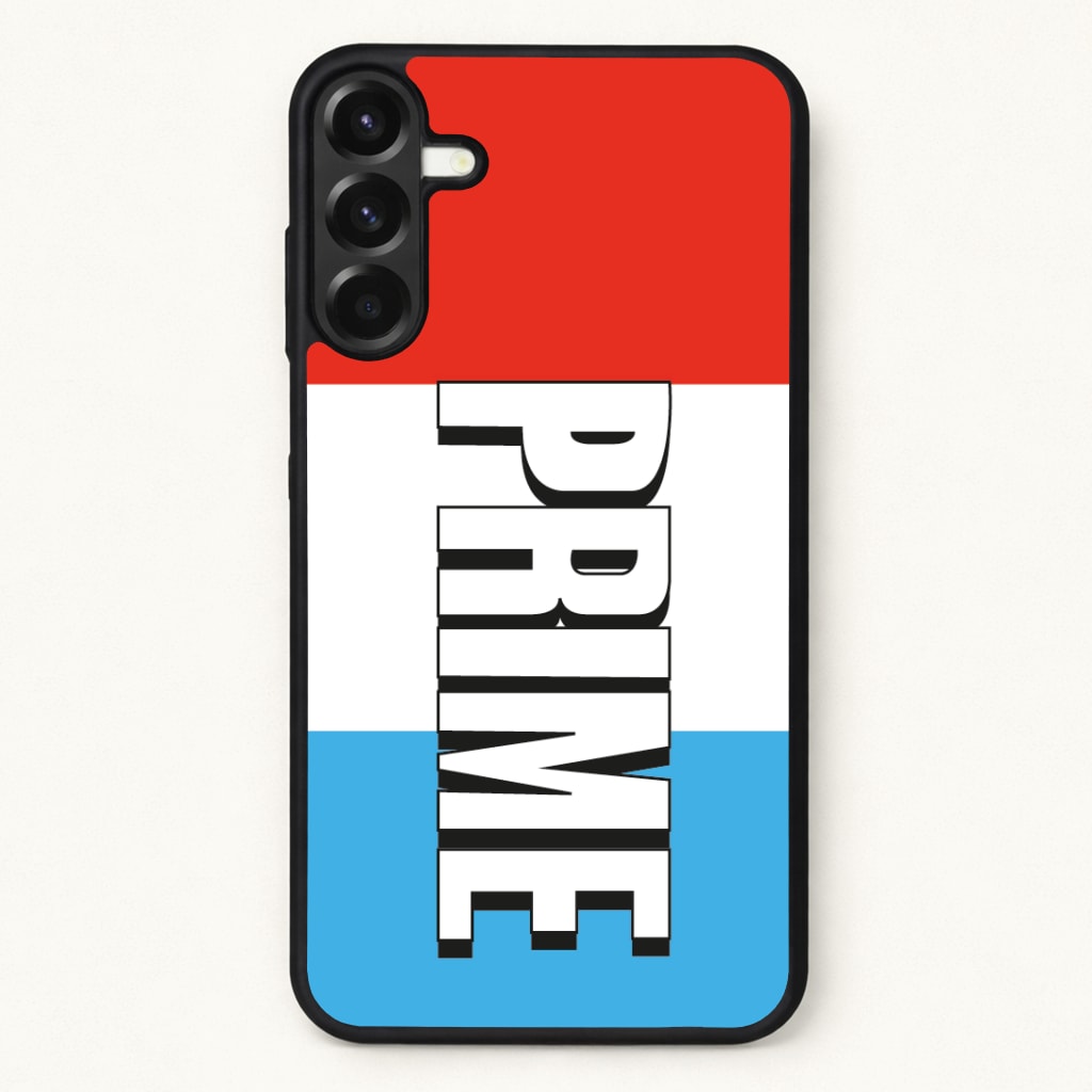 Prime - White And Red Phone Case for Galaxy A57