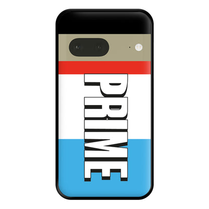 Prime - White And Red Phone Case for Google Pixel 7a