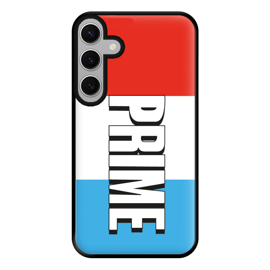 Prime - White And Red Phone Case for Galaxy S24FE