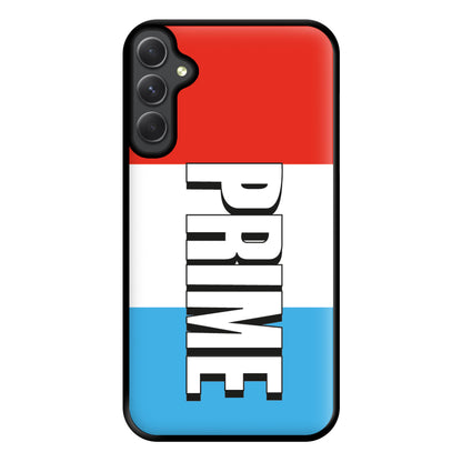 Prime - White And Red Phone Case for Galaxy A34