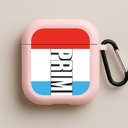 Prime - White And Red Pink AirPods Case