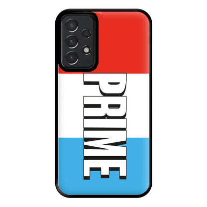 Prime - White And Red Phone Case for Galaxy A52 / A52s