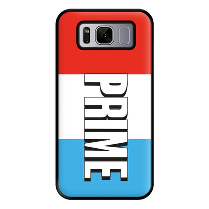 Prime - White And Red Phone Case for Galaxy S8 Plus