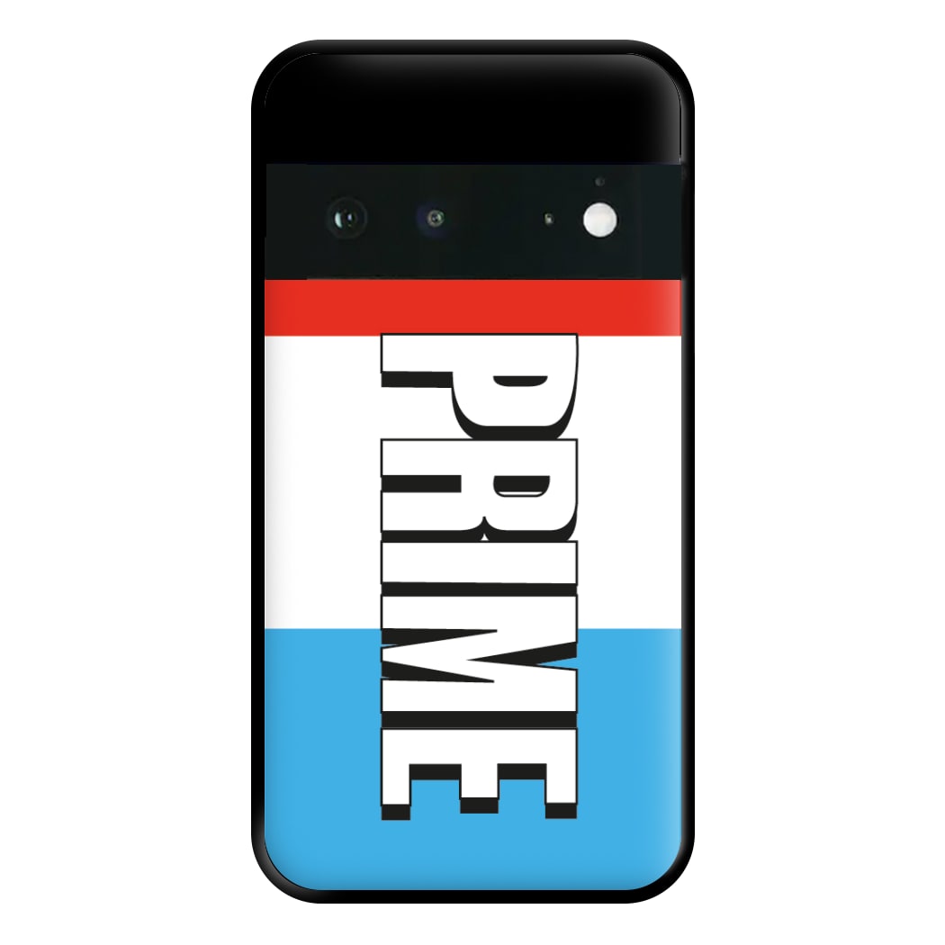 Prime - White And Red Phone Case for Google Pixel 6a